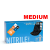 GREAT G. GUANTE D / NITRILO GED. NEGRO 100 UNID