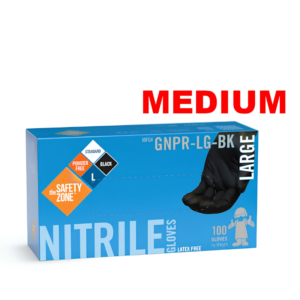 GREAT G. GUANTE D / NITRILO GED. NEGRO 100 UNID