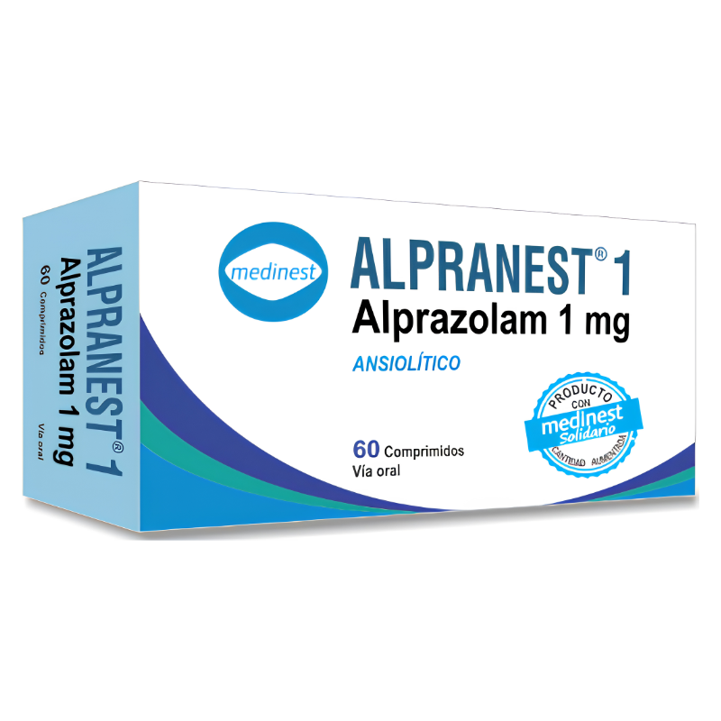 ALPRANEST ALPRAZOLAM 1MG X 60 COMP