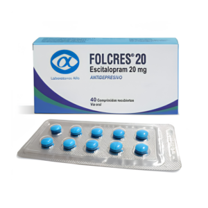FOLCRES ESCITALOPRAM 20MG X 40 COMP