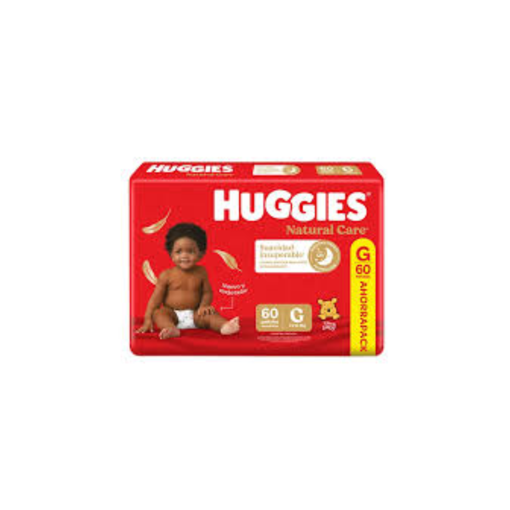 HUGGIES PAÑAL G 60 UNID NATURAL CARE